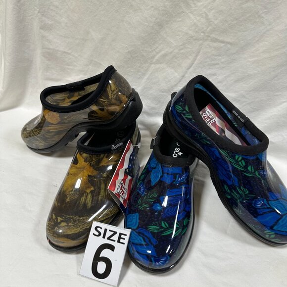 Two for One Price!! Sloggers Waterproof Rain Shoes - Spring Surprise Blue & Camo - Picture 4 of 4